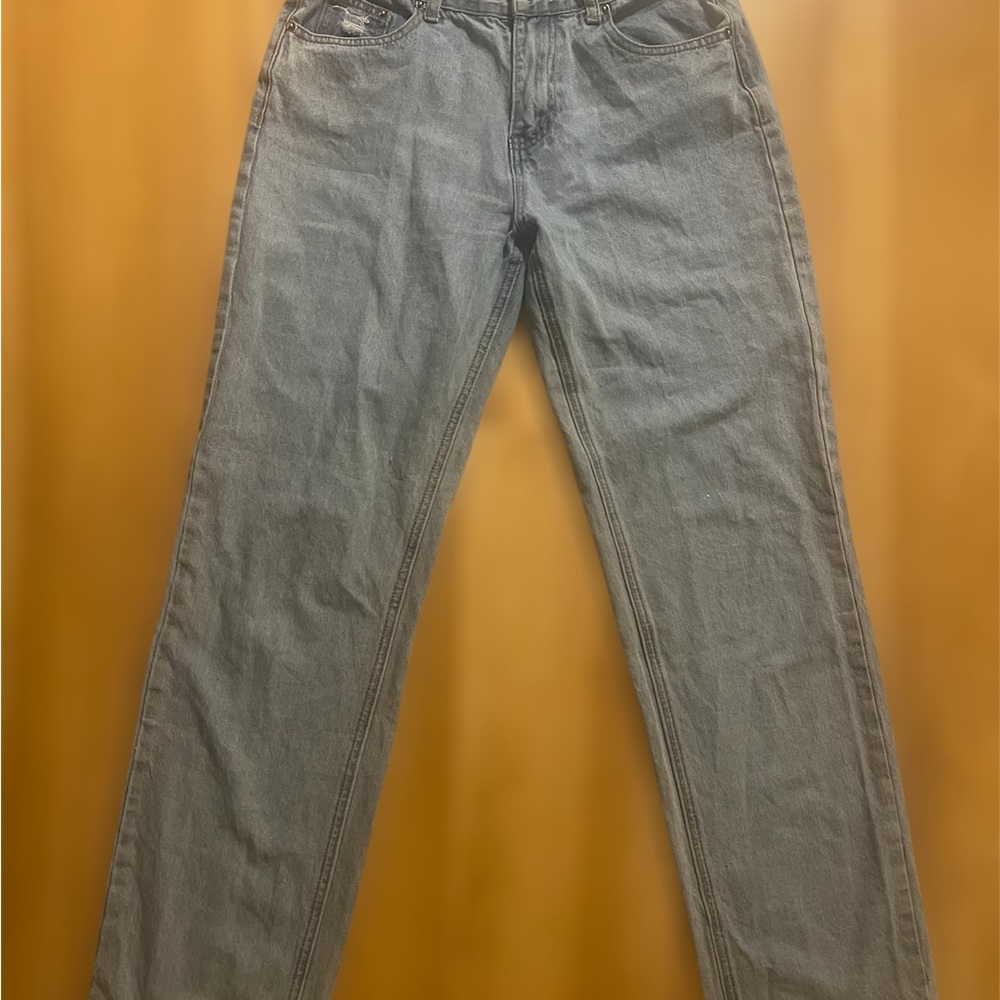 White Fox Fashion Society Jeans Mid Rise Straight Leg Preppy Denim waist 30 - Picture 5 of 8